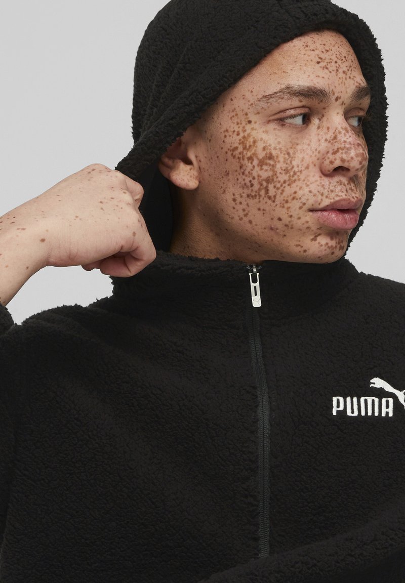 Puma ESS ELEVATED SHERPA FULL - Fleecejacke - black/schwarz - Zalando.de