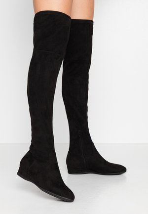 Over-the-knee boots - black