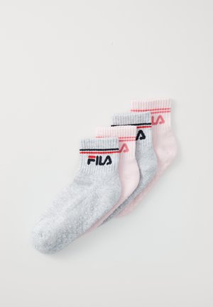 JUNIOR QUARTER PLAIN SOCKS WITH ABS UNISEX 4 PACK - Ponožky - assorted