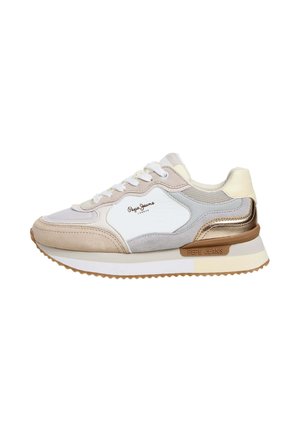 Sneakers laag - off lace beige