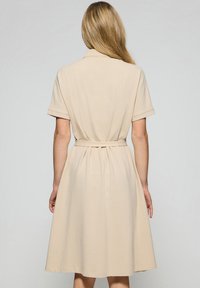 Polo Club BUTTONED DOLMAN SHORT SLEEVE EVERLY - Abito a camicia - beige