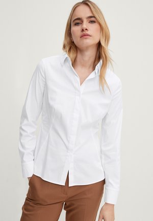 Button-down blouse - white