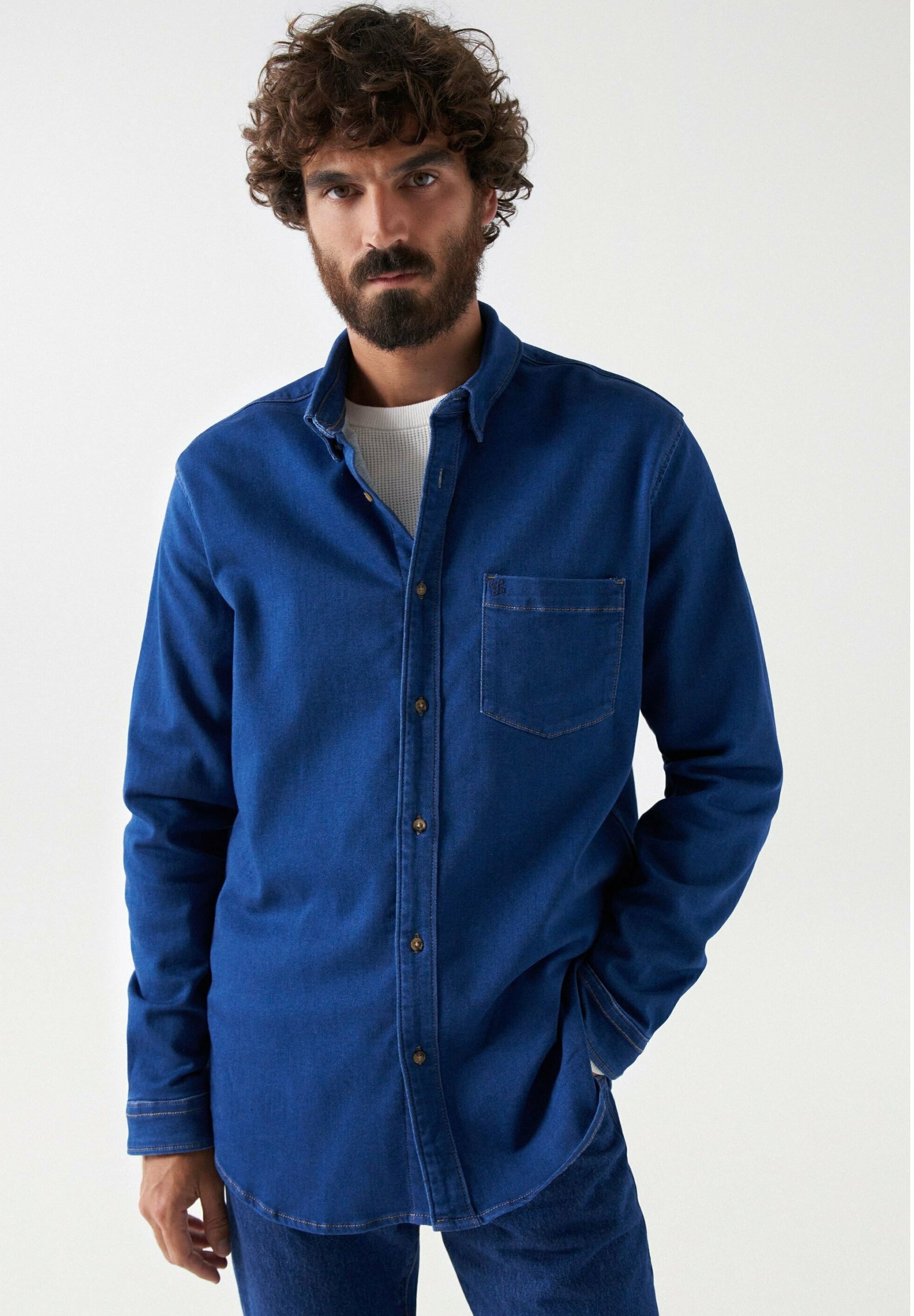 Camicia 2025 jeans blauer