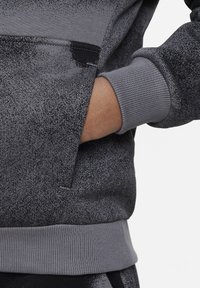 Nike Sportswear K CLB FLC HBR PO HD WASH AOP - Jersey con capucha - black/ iron grey /white