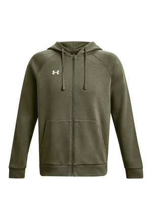 Under Armour HOODIE RIVAL FULL-ZIP - Fleecejas - marine od green