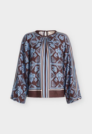 Mos Mosh, MMMILKEY LINOCUT BLOUSE - Blouse - port royale