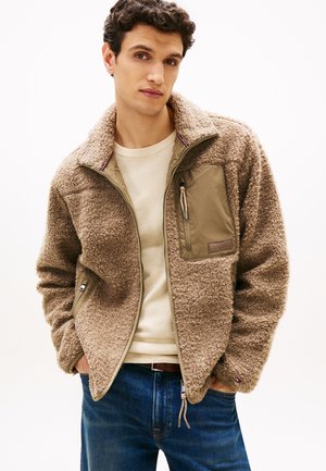 Tommy Hilfiger, ZIP THROUGH UNISEX - Veste polaire - coastal taupe