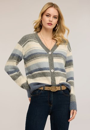 A RIGHE IN - Kardigan - azzurro