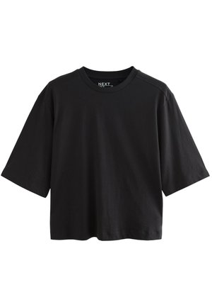 RELAXED BOXY ELBOW LENGTH CREW NECK  - T-Shirt print - black