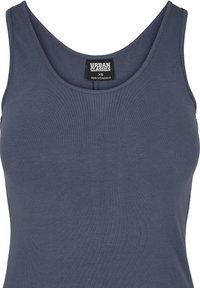 Urban Classics Curvy LADIES LONG RACER BACK DRESS - Maksi suknelė - vintageblue