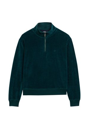 Superdry HALF ZIP - Sweatshirt - dark pine green