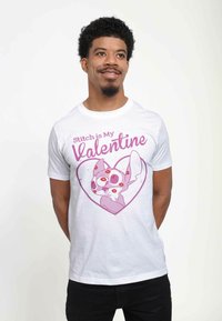 Disney LILO & STITCH STITCH VALENTINE UNISEX - T-shirt z nadrukiem