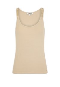 TANK WITH EMBELLISHED - Topp - beige