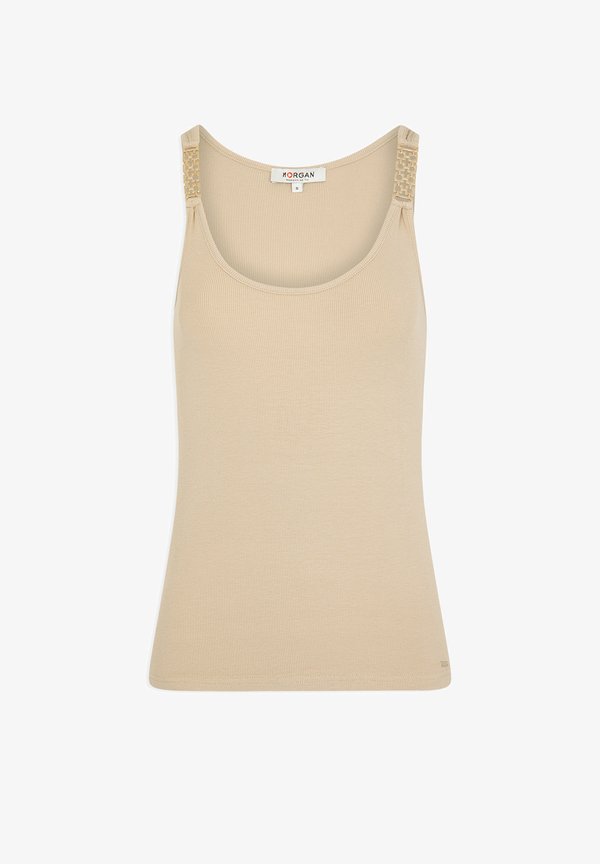 TANK WITH EMBELLISHED - Top - beige4