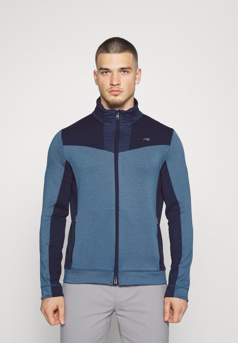 Kjus MEN FORMULA MIDLAYER JACKET Polárdzseki steel blue/deep space