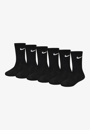 Nike Sportswear BASIC CREW UNISEX 6 PACK - Ponožky - black