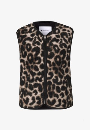 Street One, TEDDY-WESTE MIT ZIPPER UND CORDDETAILS - Weste - black