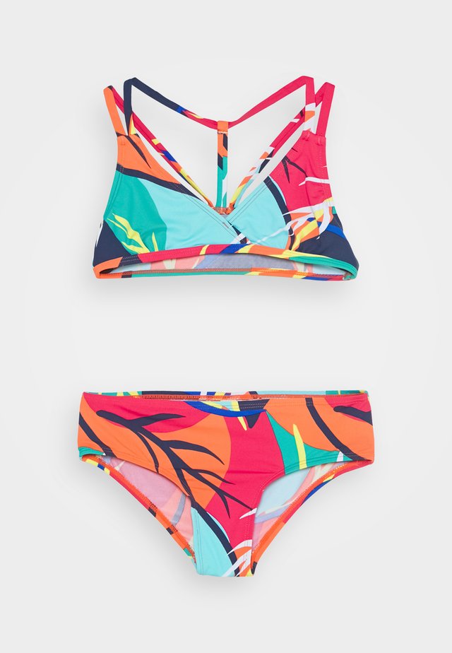 TILLY BEACH BUSTIER HIPSTER - Bikini - red/orange