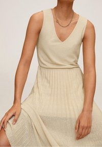 Mango Maxi šaty - sand
