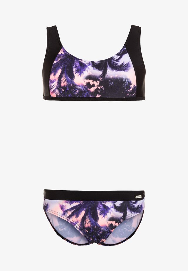 MIAMI EXCLUSIVE SET - Bikinit - black/lobste