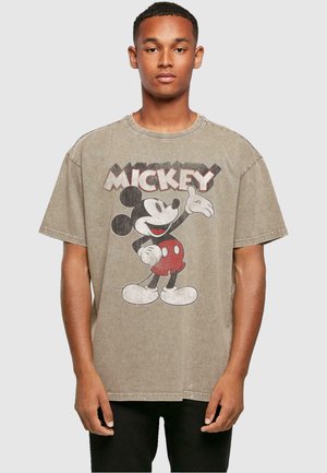 MICKEY MOUSE - PRESENTS ACID WASHED  - T-shirts print - darkkhaki