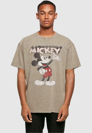 ABSOLUTE CULT MICKEY MOUSE - PRESENTS ACID WASHED  - T-Shirt print - darkkhaki