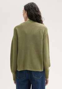 TOM TAILOR DENIM V NECK CARDIGAN - Kardigán - greyish green