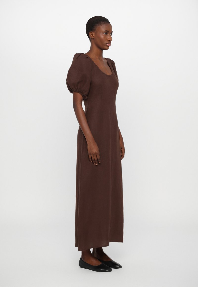 Faithfull the brand VENCE MIDI DRESS - Maxi dress - bistre/brown -  Zalando.co.uk