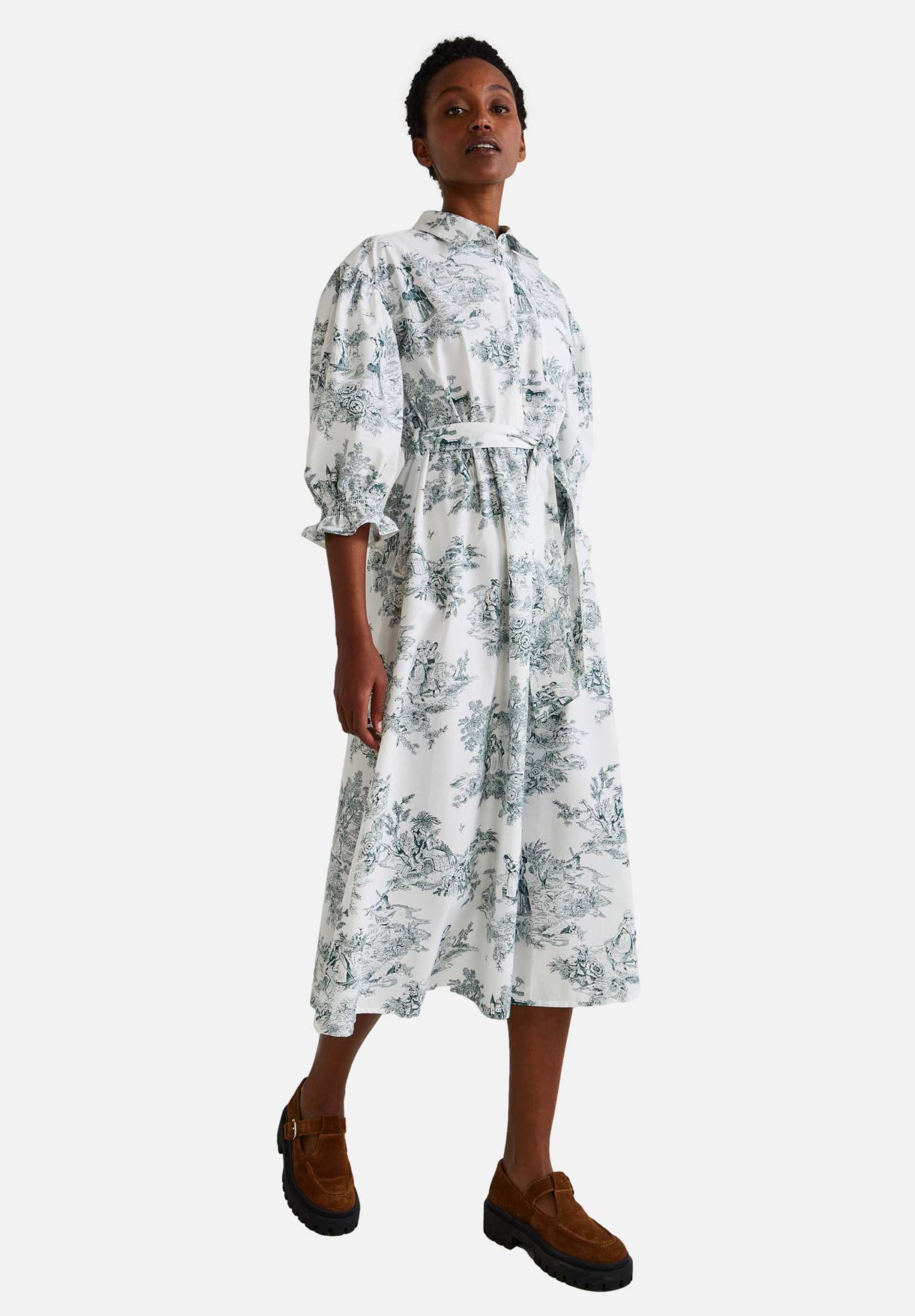 Femme Monoprix Robe En Lin Monoprix Monoprix Robe Chemise Blanc