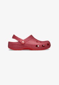Crocs CLASSIC GLITTER - Sabots - cherry red/rouge - ZALANDO.FR