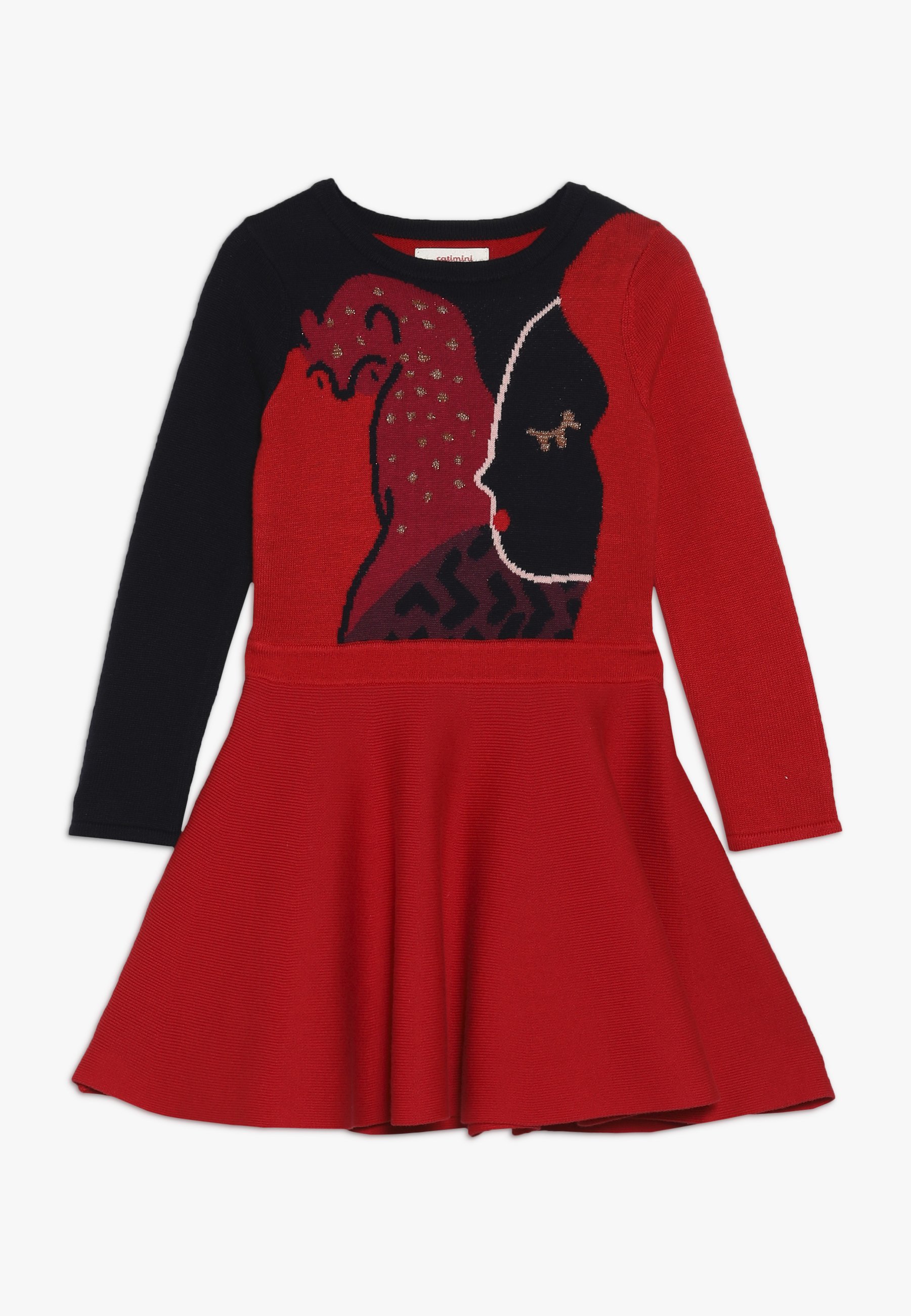 robe rouge catimini