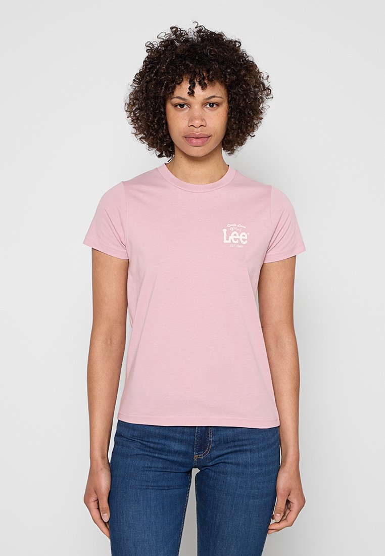 Lee T-shirt print roze