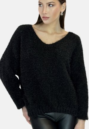 Elara Strickpullover - schwarz