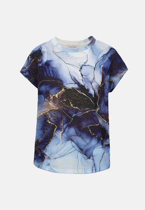 Anna Field T-shirt con stampa - white/blue