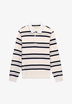 Guess, GESTREIFTER POLO-PULLOVER - Strickpullover - mehrfarbig weiß