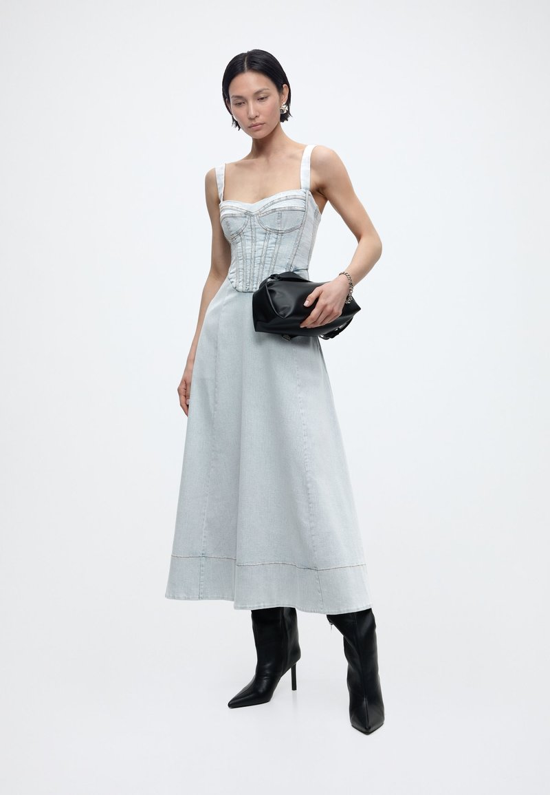 Bardot LILAH DENIM - Denim dress - light dnm/blue denim - Zalando.ie