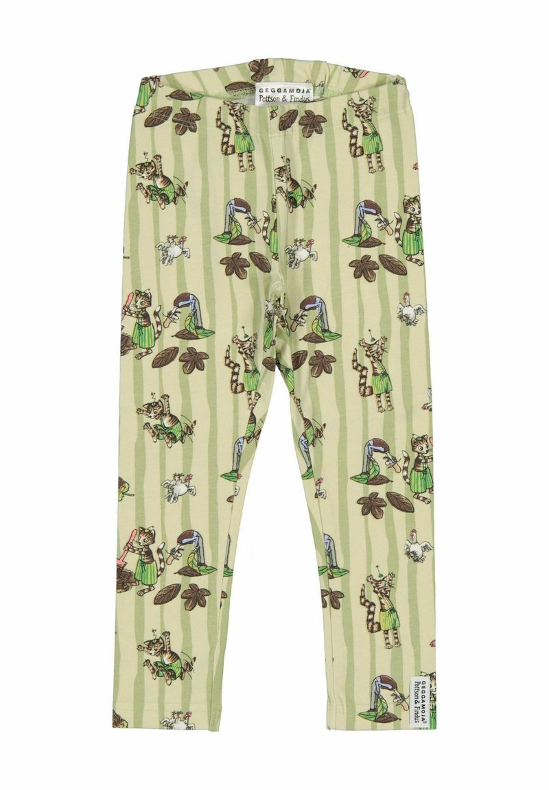 Geggamoja PETTSON & FINDUS LEGGINGS UNISEX - Tights - green stripe ...