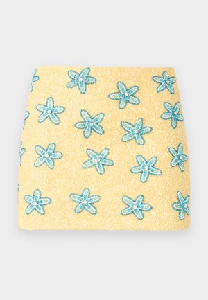 MIAS MARINA SKIRT - Minijupe - lemon/multi-coloured