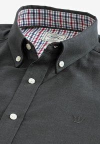 Next STRETCH OXFORD SHORT SLEEVE REGULAR FIT - Pluus - grey
