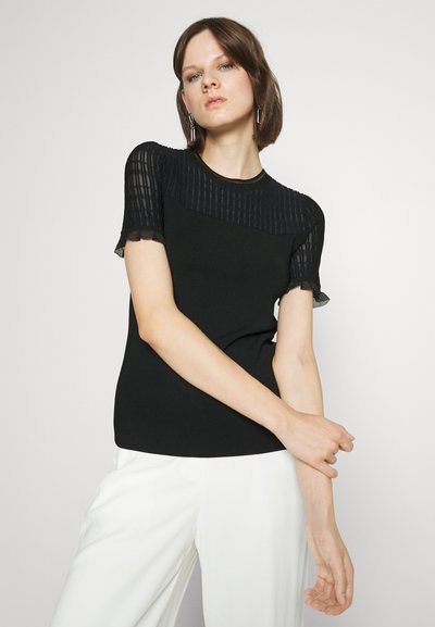 3.1 Phillip Lim OTTOMAN FITTED - Βασικό μπλουζάκι - black midnight