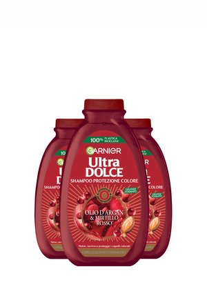 SHAMPOO ULTRA DOLCE OLIO DI ARGAN E MIRTILLO ROSSO, SHAMPOO PER CAPELLI COLORATI, 400 ML - 3 PACK - Shampoo