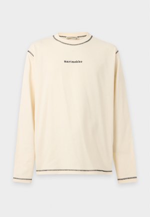 Marimekko, BENKKU LOGO PLACEMENT KIOSKI UNISEX - Блуза с дълги ръкави - off white/black