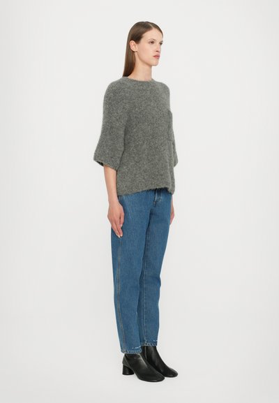 CLOSED CREW SHORT SLEEVE - Strickpullover - dark grey