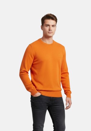 BOSS, MAGLIONE - Felpa - arancione