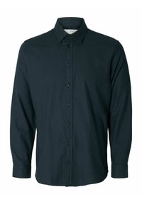 SLIMOWEN-BRUSHED NOOS - Button down-skjorte - dark sapphire
