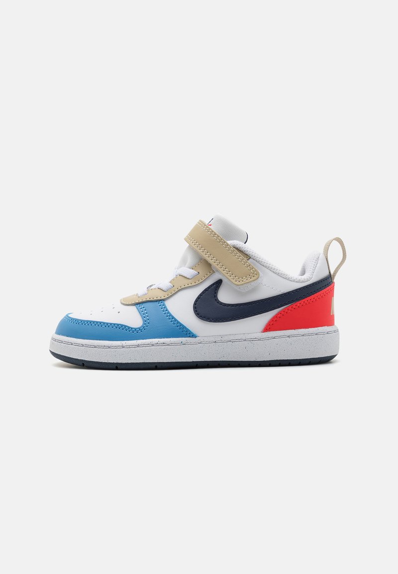 Nike Sportswear - COURT BOROUGH LOW RECRAFT - Baskets basses - white/thunder blue/light crimson/blue beyond, Agrandir