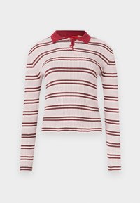 Unausgewählt, rot gestreift