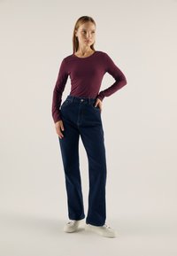 Anna Field - 3 PACK - Long sleeved top - black/bordeaux/white Thumbnail Image 1