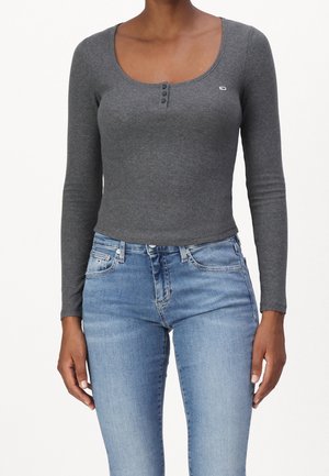 Camiseta de manga larga - mottled grey