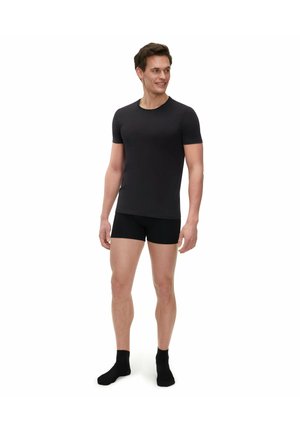 FALKE DAILY COMFORT 2-PACK ROUND NECK - Unterhemd/-shirt - black